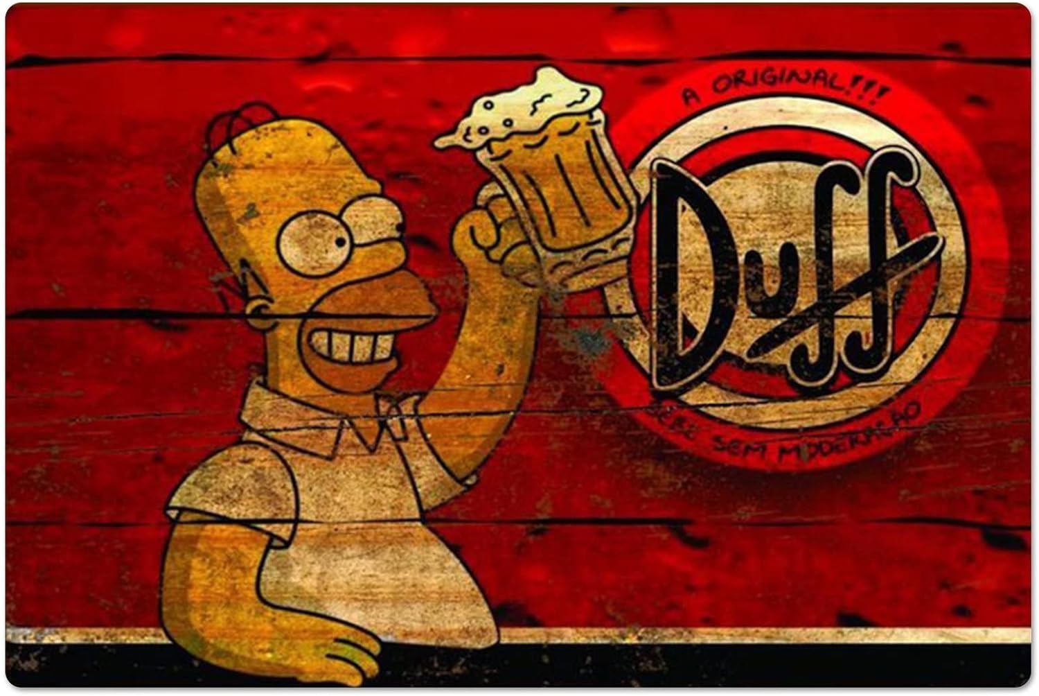 Kitchen Appliances Vintage - Retro Metallposter Homer Duff Bier Metallschilder
