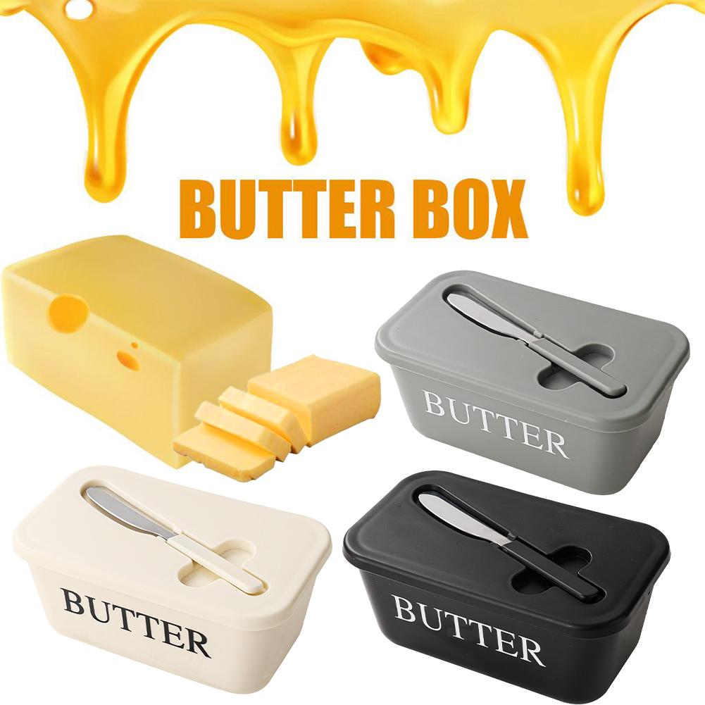 Kitchen Appliances Refrigerators - PP Butterdose mit Deckel & Aufstrichmesser