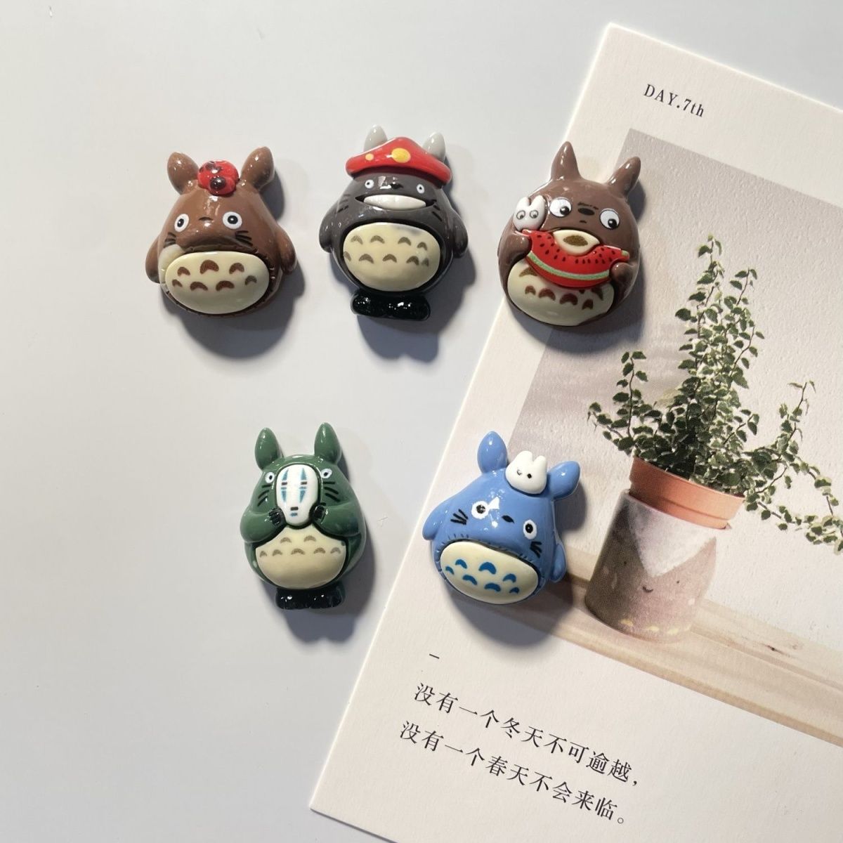 Kitchen Appliances Refrigerators - Totoro Anime Harz-Kühlschrankmagnet Niedliche Cartoon-Figur Magnetischer